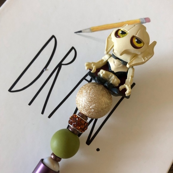 Disney Doorables: Star Wars: General Grievous handmade beaded pen - Picture 1 of 3